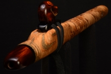 Oak Burl Native American Flute, Minor, Mid G-4, #F16K